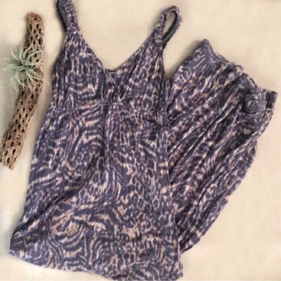 CAbi Dresses & Skirts - CAbi Patio Leopard Print Maxi Dress sz XS